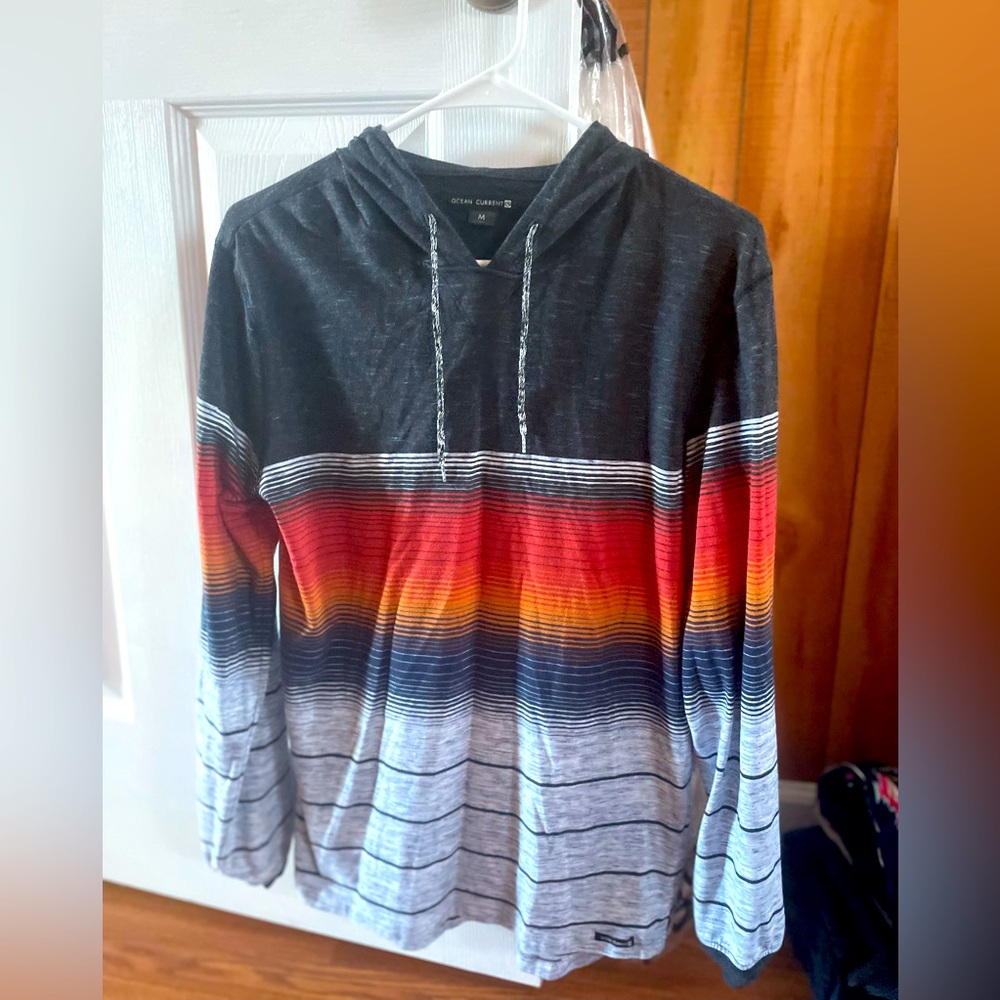 Long sleeve shirt with hoodie